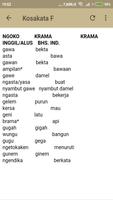 Kamus Lengkap Bahasa Jawa capture d'écran 2