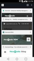 برنامه‌نما Hexnode Kiosk Browser عکس از صفحه