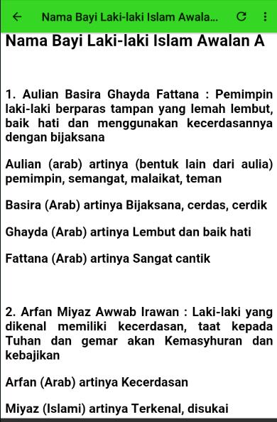 Kumpulan Nama Bayi Perempuan Islam Rangkaian Dalam Al Quran Nama