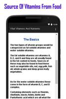 برنامه‌نما Vital Vitamin And  Nutrients عکس از صفحه