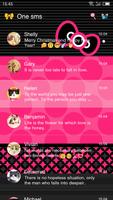 One Sms Theme for Hello Kitty captura de pantalla 1