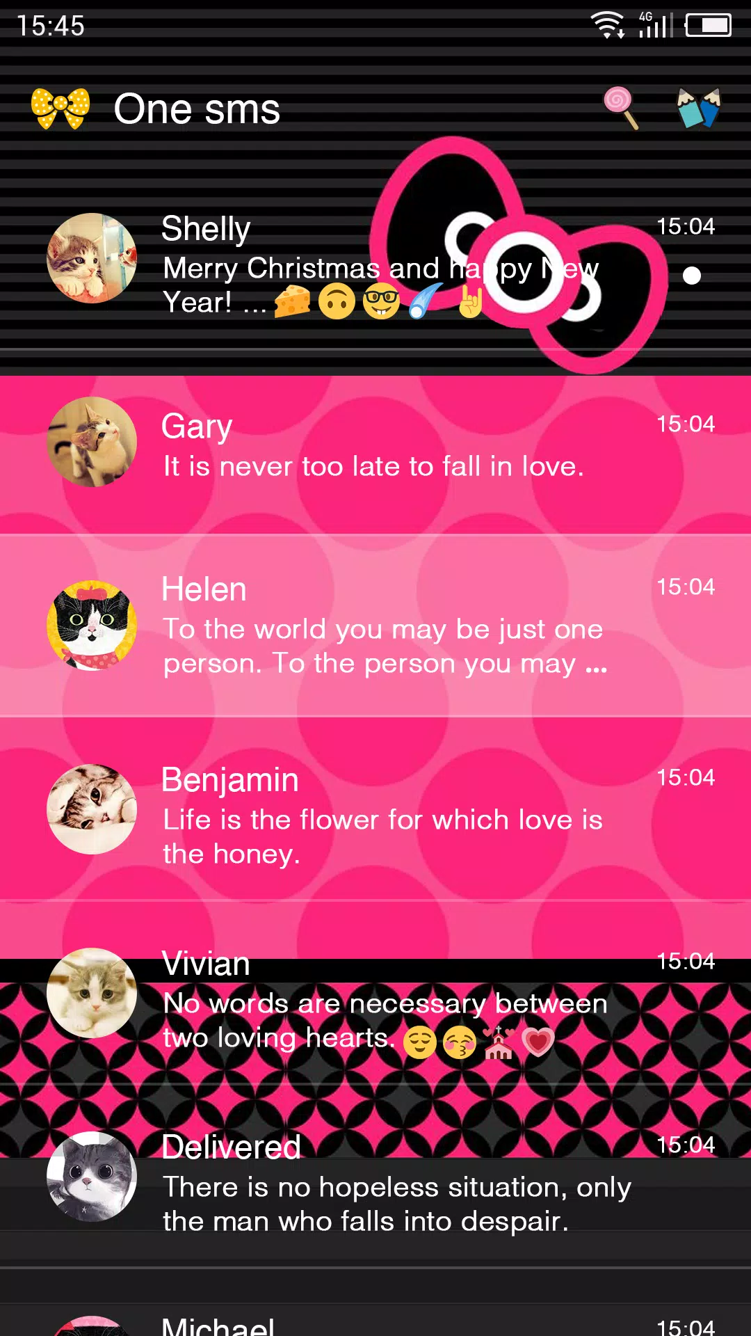 Hello Kitty Pink Heart Theme 1.0 APK Download - Android Personalization  التطبيقات