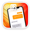 OS 12 Orange - SMS, MMS Theme, OS color style