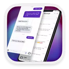 Phone X Purple - message theme