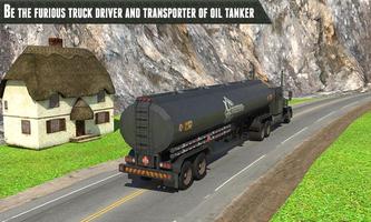 Offroad Oil Tanker Cargo Truck Plakat