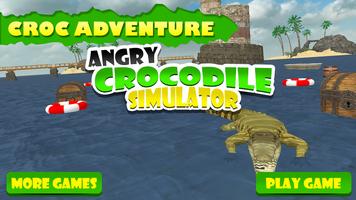 Angry Crocodile Simulator 3D poster