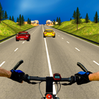 ikon Bicycle Rider Traffic Race