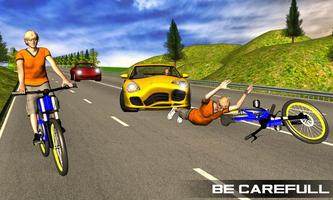 Bicycle Rider Traffic Race اسکرین شاٹ 1