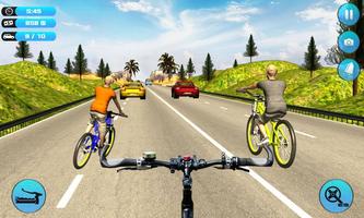 Bicycle Rider Traffic Race syot layar 2