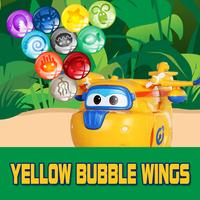 Yellow Bubble Wings Affiche