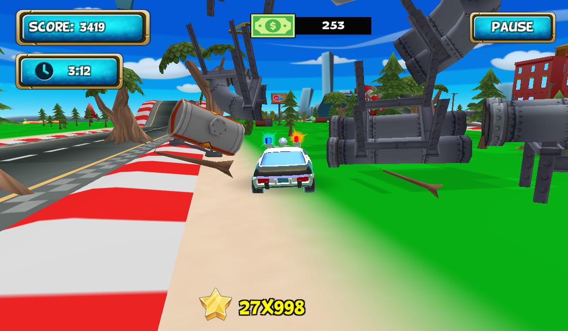 Cartoon Car Crash Derby Destruction World für Android - APK herunterladen