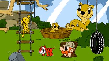 Lion Cubs Kids Zoo Games Affiche