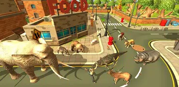Wild Animal Zoo City Simulator
