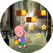 Pig Pink Kid Runner City