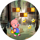 Pig Pink Kid Runner City-APK