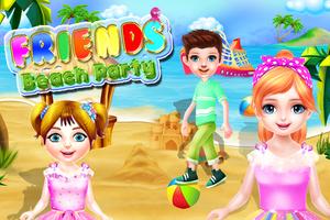 Christmas beach party & ice cream making game 스크린샷 1