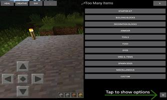 Mod Too Many Items for MCPE постер