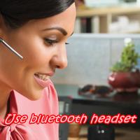 Use bluetooth headset Plakat