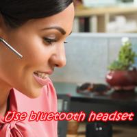 Use bluetooth headset Affiche