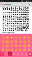 Pink Emoji Keyboard Affiche
