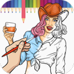 Fashion Coloring Book :: Adult Coloring Art Book