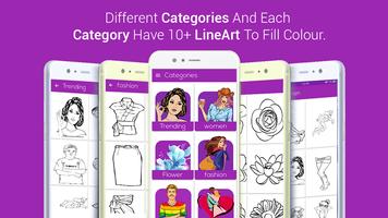 Fashion Coloring Book :: Adult Coloring Art Book স্ক্রিনশট 2