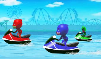 pj jetski masks racers poster