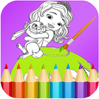Princess Coloring Pages for Kids, Boys & Girls icône