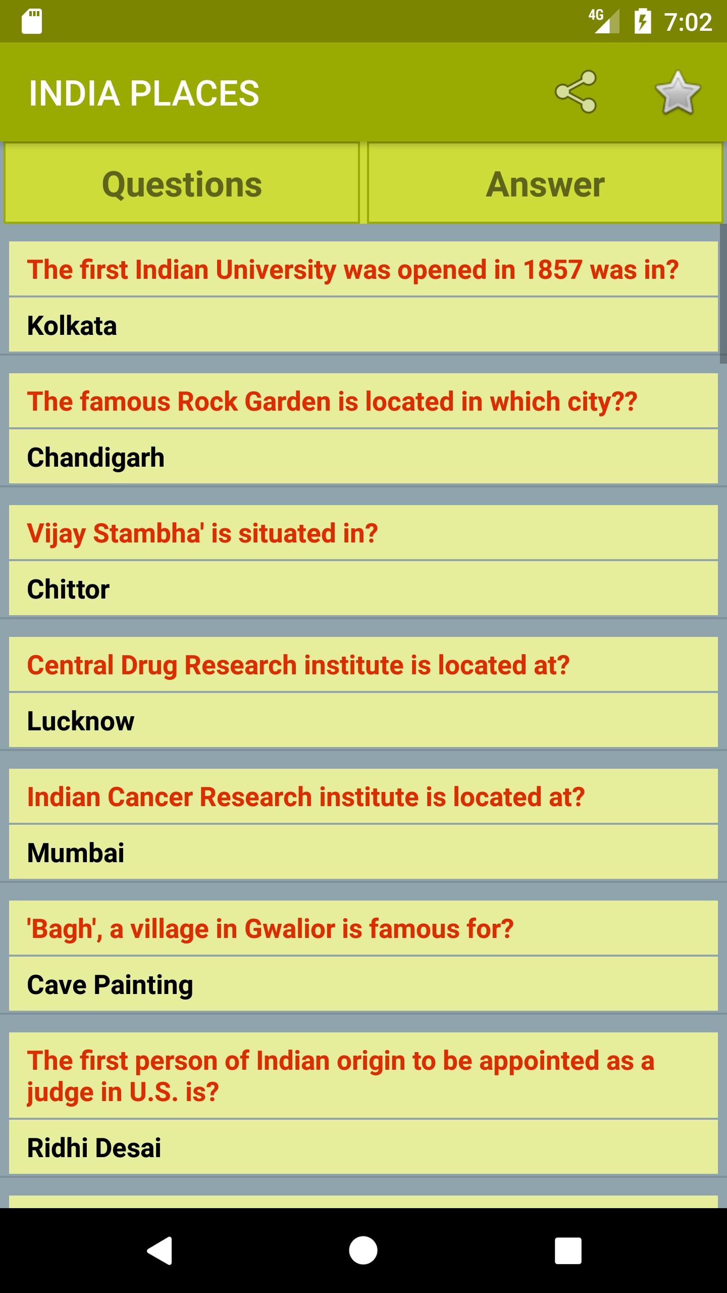 Indian Gk Question Answers For Android Apk Download