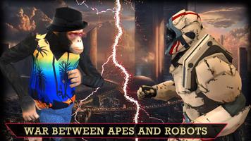 Angry Apes vs Modern Robots War 2018 imagem de tela 1