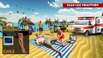 Beach Party Emergency Surgery Doctor Simulator 3D capture d'écran 1