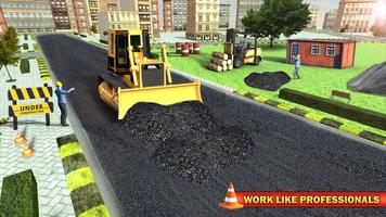 New Highway Builder 3D -Jogos de construção grátis Cartaz