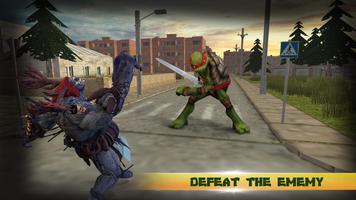 Ninja Warrior Turtle - Superhero Fighting Game تصوير الشاشة 1