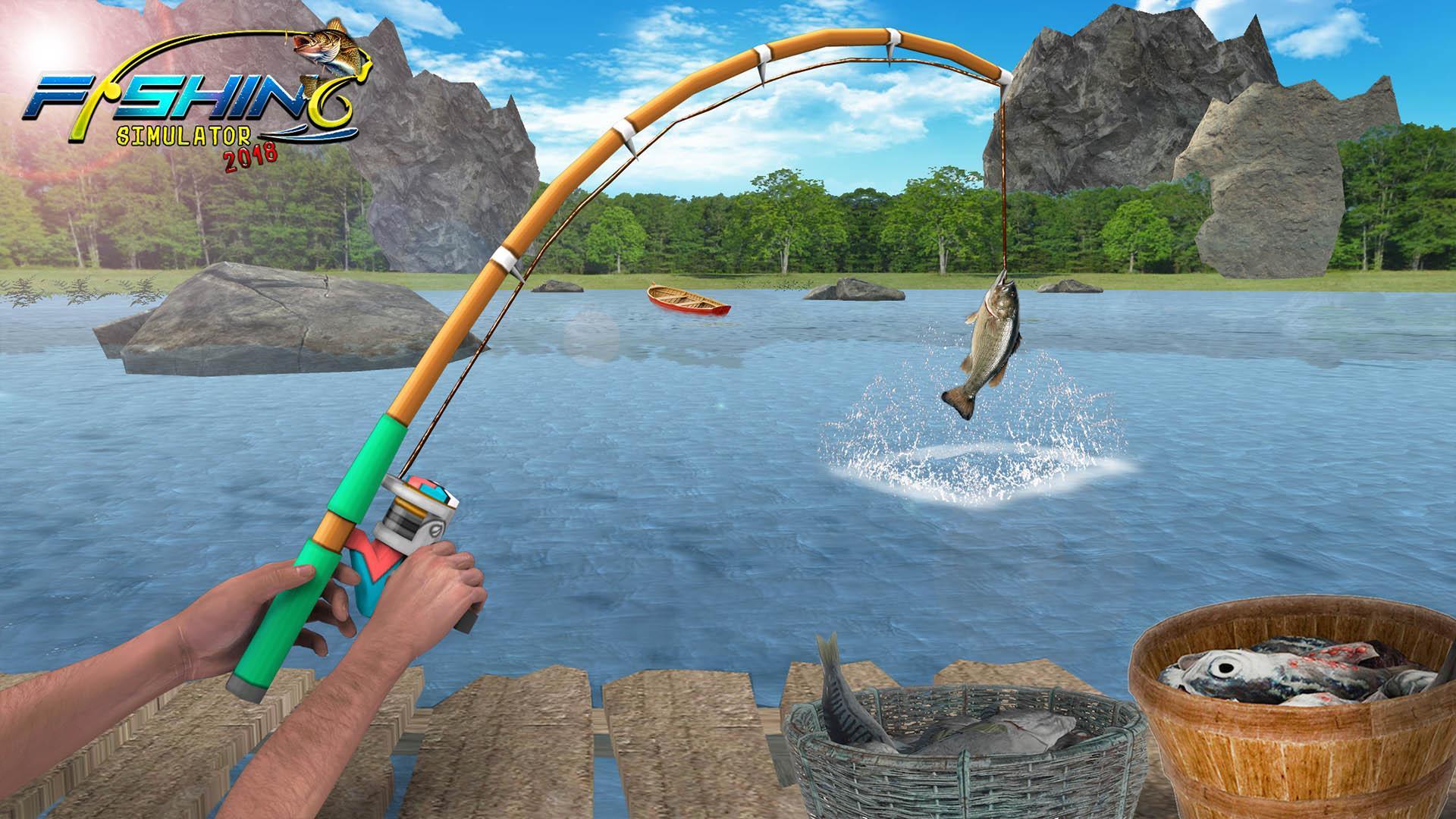 Real Fishing Simulator 2018 Wild Fishing For Android Apk - roblox fishing simulator yacht