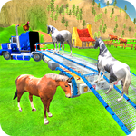 Farm Animal Transport Truck 3D icon