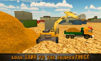 Poster Heavy Excavator Truck Sim 3D