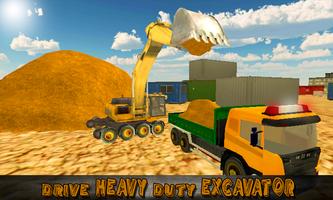 Heavy Excavator Truck Sim 3D Ekran Görüntüsü 1