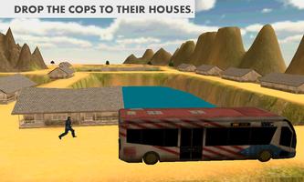 Police Bus hill Climb Duty تصوير الشاشة 2
