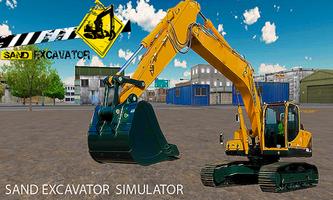 Poster Sand Excavator Simulator Crane