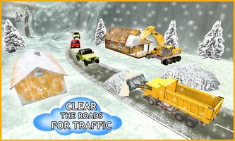 Snow Plow Truck Driver Sim 3D Affiche