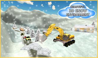 Snow Plow Truck Driver Sim 3D capture d'écran 2