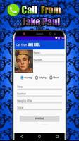 Call From Jack paul : Incoming  Fake call Prank पोस्टर