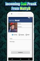 Incoming call from MattyB raps : fake call prank Affiche