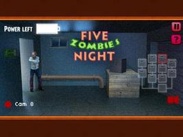Five Zombies Night capture d'écran 2