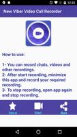 New Viber Video Call & Chat Recorder पोस्टर