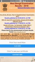Higher Secondary Result 2018 poster