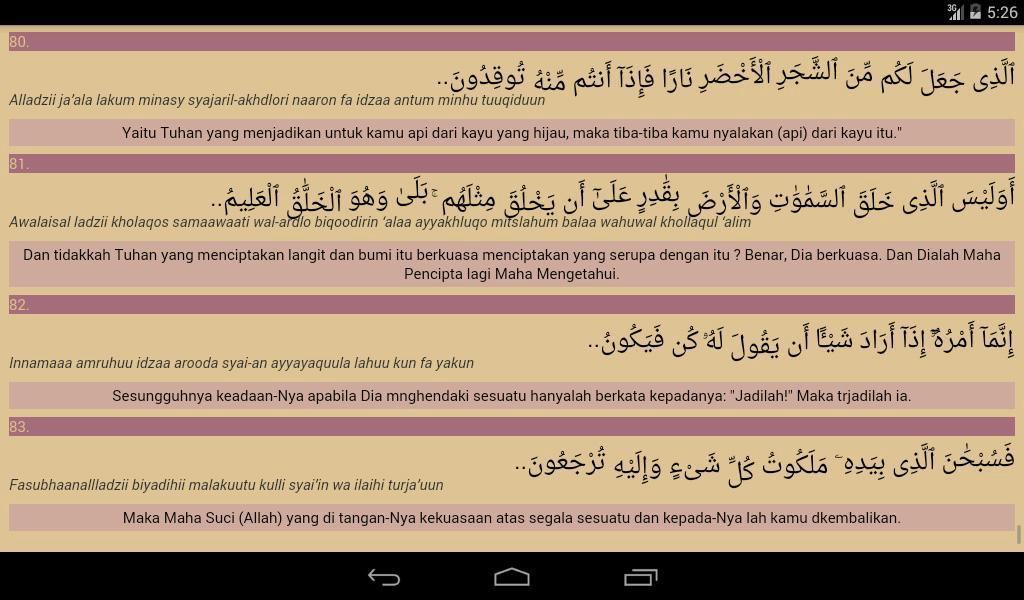 Surat Yasin Terjemahan Indonesia / Doa yasin terjemahan b / Dinamai ya