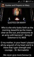 Quotes & Prayers on Mary syot layar 1