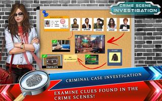 Criminal Case investigation : Hidden Objects Free تصوير الشاشة 1