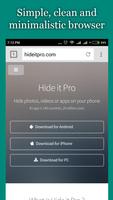 vBrowser for Hide it Pro Affiche